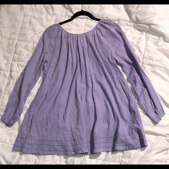 Free People v-neck tunic blouse - Picture 2 of 5